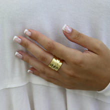 Parchment Texture Ring - 24K Gold Plated: Yellow Gold