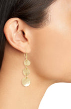 Gold Mini Coin Dangle Earrings - 24K Gold Plated: Gold
