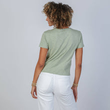 Celia Perfect Length Tee in Sage - Short Sleeve