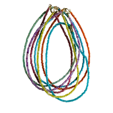Dainty Candy Gemstone Necklace: Navy
