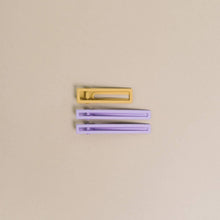 Yarrow | Alligator Hair Clip | Lilac + Mustard | Hair Pin