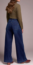 Tribal pull on wide leg