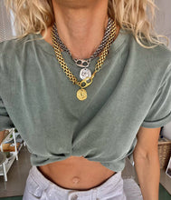 Ethnic Coin Statement Necklace: Gold