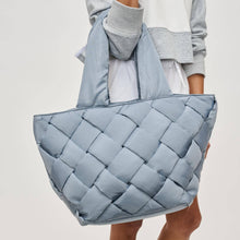 Intuition East West Woven Nylon Tote: Olive