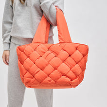 Intuition East West Woven Nylon Tote: Olive