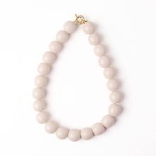 Iris Large Resin Bead Necklace Milky White Wholesale