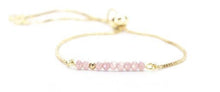 Sprinkle of Love ~ Pink Bolo: Gold Plating