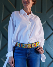 Golden Delicious Embroidered Wool Belt: L