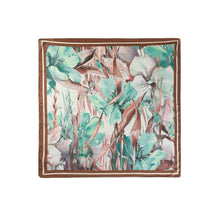 Watercolor Floral Satin Square Bandana Scarf: BE