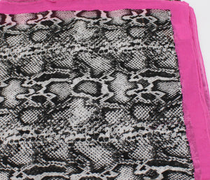 Cleo Snake Print Scarf Wrap : Brown