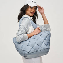 Intuition East West Woven Nylon Tote: Olive