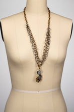 Rustica Multi Chain Necklace with Coin Cluster Pendant: Gold
