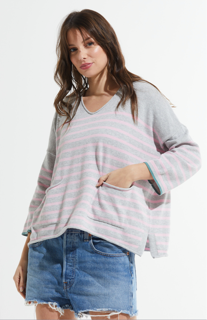 Marled Stripe Pocket
