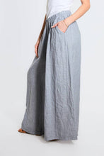 Angelena Linen Wide Leg Pant (PL187): 040 Medium Gray