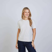 Celia Perfect Length Tee in Oyster