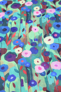 Poppy Dreams Floral Print Scarf Wrap : Natural