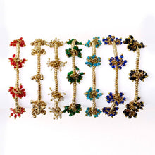 Kate Glass Cluster Beads Stretch Bracelet Aqua Wholesale