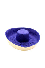 5" & 7" Wide Brim Two Tone Packable Straw Sun Hats: Black Two Tone / 7" Brim