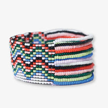 Charlie Wavy Half Woven Beaded Stretch Bracelet Rio