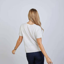 Celia Perfect Length Tee in Oyster