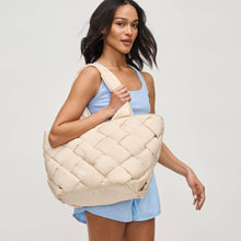 Intuition East West Woven Nylon Tote: Olive