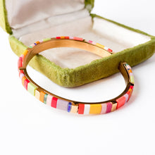 Colorful Tila Bead Cuff Gold Plated Adjustable Bracelet: St. Tropez