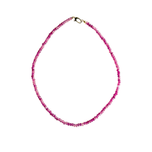 Dainty Candy Gemstone Necklace: Aqua Jade