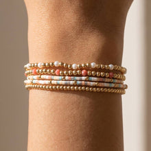 Pearl Accent Beaded Stretch Bracelet Set: XBRW