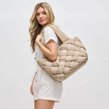 Intuition East West Woven Nylon Tote: Olive