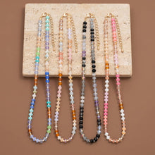 Mixed Glass Beaded Strand Necklace: GDIV