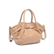 Selena - Embossed Woven Crossbody: Burgundy
