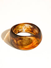 Caelia Modern Bold Statement Resin Bangle: White