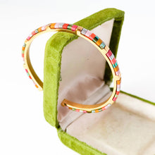 Colorful Tila Bead Cuff Gold Plated Adjustable Bracelet: Tulum
