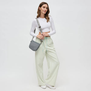 Ethereal - Woven Neoprene Crossbody: Grey