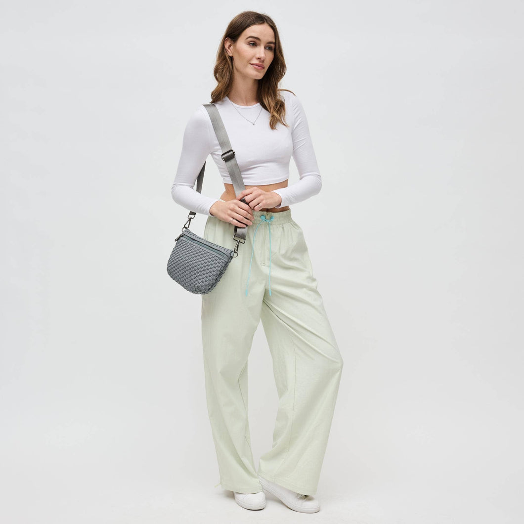 Ethereal - Woven Neoprene Crossbody: Grey