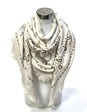 K16 Large wool square bandana: Cafe