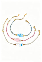 Fish Charm Bracelet: WHITE / One Size
