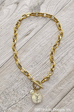 Answer Thick Cable Chain Necklace with Winged Victory Coin