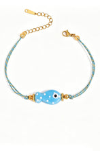 Fish Charm Bracelet: WHITE / One Size