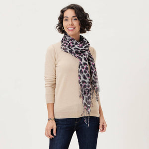 LEOPARD PINK Lux Scarf