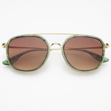 Weston Acetate Round Unisex Sunglasses : Emerald