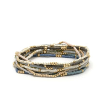 2mm Newport COTTON + Gold Filled Waterproof Bracelet: 7.0"