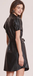 Pleather Cuff Dress