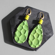 KYLE71 green enameled earrings