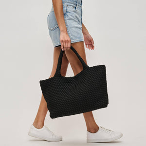 Sky's The Limit - Large Laced Up Eco-Edition Tote: Navy