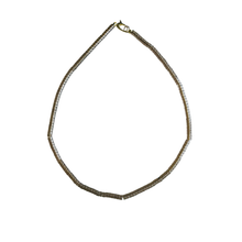 The Sullivan Heishi Gemstone Necklace: Orange Jasper
