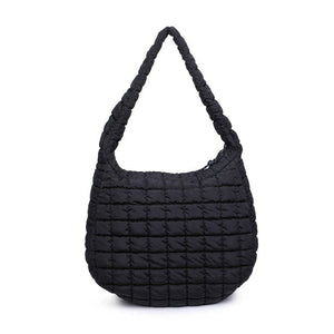 Revive - Quilted Puffer Nylon Hobo: Black