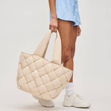 Intuition East West Woven Nylon Tote: Olive