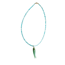 The Cooper Fish Necklace: Flourite with an Amethyst Fish