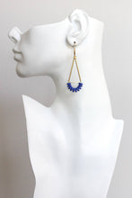 KYLE41 cobalt geometric earrings